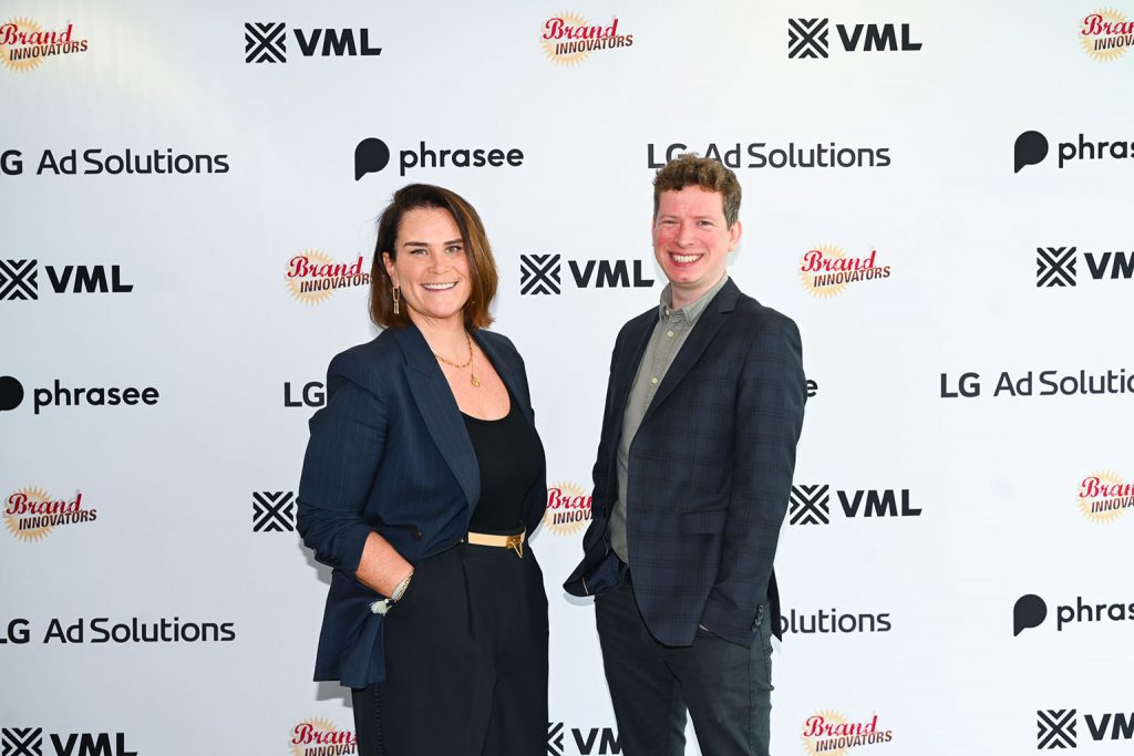 Louisa Nicholls Coutts & Dom Blackrock - press wall