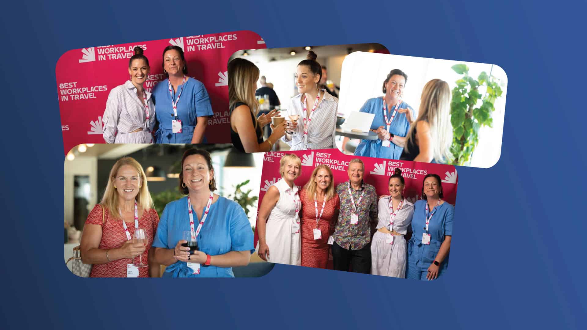 Group of travel industry professionals at Active International event.