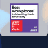 Active International logo with Best Workplaces 2026 badge in UK.